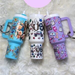 Mini tumbler keychains